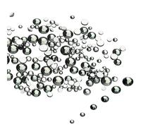 LolliBeads Resina Cristal Redondo Nail Art Mezclado Parte posterior plana Diamantes de imitacin acrlicos Gemas Tamao de mezcla 1.5-5 mm Color