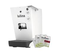 LOLLINA PLUS Máquina De Café A Cialdas Blanco + 40 Cialdas ESE 44 Mm Lollo Caffe