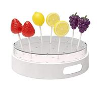 Lollipop ,22-Hole Round Transparent Acrylic Dessert - Weddings Cake Pop ,for Cupcakes, Fruit Bouquet, Birthday, Christmas, Party