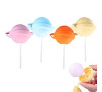 Lollipop Ice Cream Mold, Reusable Large Lollipop-Shaped Ice Mold (4Pcs)