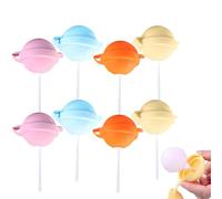 Lollipop Ice Cream Mold, Reusable Large Lollipop-Shaped Ice Mold (8Pcs)