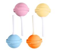 Lollipop Molds, Ice Pop Trays, Colorful Reusable Silicone 1.77x1.77x3.94 inches, Candy Shape Design, Non-Stick Coating, Fun Snack Crafting, Party Favor Maker Creative Treats