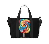 Lollipop Print - Bolsa de viaje portátil, ideal para viajes de negocios y privados, color negro, talla única, Black, Talla única