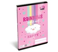 Lollipop Rainbow: Cuaderno de líneas A5 - 3.º curso