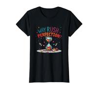 Lollygagging: ¿por qué apresurarse a la perfección? Cita Divertida de Vida Lenta Camiseta, Mujer, Negro, S
