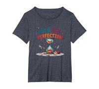 Lollygagging: ¿por qué apresurarse a la perfección? Cita Divertida de Vida Lenta Camiseta, Mujer Tallas Grandes, Azul Jaspeado, 5XL Grande