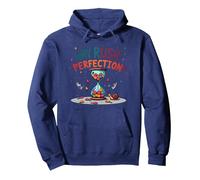 Lollygagging: ¿por qué apresurarse a la perfección? Cita Divertida de Vida Lenta Sudadera con Capucha, Unisex para Adultos, Azul Marino, M