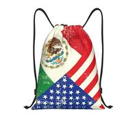 LOLOBFZL Fórmula matemática Mochila de bolsillo con cordón ligero Mochila deportiva Mochila con cordón plegable diario, bandera mexicana americana, pequeña, mochilas, Bandera mexicana americana, S,