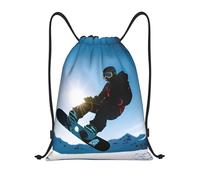 LOLOBFZL Snowboard imagen ligera cordón correa bolsillo mochila deportiva mochila diaria plegable cordón mochila, mediano, 12036, imagen de snowboard, mediano, mochilas, Imagen de tabla de snowboard,
