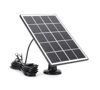 LOLPALONE Cargador Panel Solar de 20W para Ring Video Doorbell, Soporte Ajustable 360° para Doorbell 4/3/3 Plus/2A