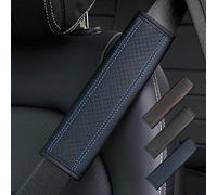 LOLUZ 2× Almohadillas para CinturóN De Seguridad para R-enau-lt Alaskan/Alpine/Arkana/Austral/Captur, Cuero Transpirable Coche Fundas De Cinturón De Seguridad Extraíble,Blue