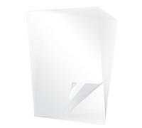 LOLYSIC 50 láminas de acetato transparente de inyección de tinta A3 de secado rápido, hojas de vinilo A3 para impresoras de inyección de tinta, proyector superior, impresión de pantalla, 420 x 297 x