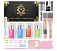 Lomansa - Kit de elevación de pestañas y cejas, tintura para pestañas y cejas, Lash Lift and Tint Kit, pestañas rizadas y gruesas duran 6 semanas