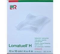 Lomatuel H 23318 Vendaje de vendaje, 10 cm x 10 cm, paquete de 50