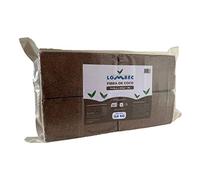 LOMBEC Fibra de Coco Pack de 4 x 650gr (36L) - Ladrillos compactados de Fibra de Coco deshidratada (Peso Neto: 2,6KG) - Medio de Cultivo Ideal para huertos urbanos