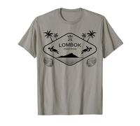 Lombok Isla Tortugas Marinas Palmeras Bali Recuerdo Camiseta