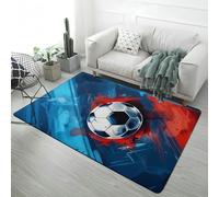 LOMDEM Alfombra Fútbol 3D Llamas Baloncesto Genial Negro Gris Alfombra para Habitaciones Niños Adolescentes, Suave Y Antideslizante, Decoración para Sala De Juegos (Style 6,100x150 cm)