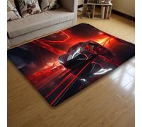 LOMDEM Alfombras Habitación Adolescente Auto Motocicleta Carreras de Fórmula 3D Antideslizantes Franela Alfombras para Habitaciones Infantiles, Sala de Estar, Sala de Juegos, 80x120 cm, Color 4