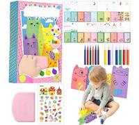 lomdung 20 Piezas Rainbow Scratch Art, Arco Iris Arte para Rascar Niños, Arco Iris Imágenes para Rascar, para Pintar y Manualidades, con Cartón, Pinturas, Lápices de Acuarela y Raspador, Adecuado