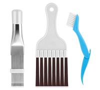 lomdung 3 Piezas Cepillo de Limpieza de Aire Acondicionado, Limpieza de Secadora, Cepillo de Limpieza de Aire Acondicionado, Limpiador de Aletas, Limpieza de Filtro de Aire Acondicionado