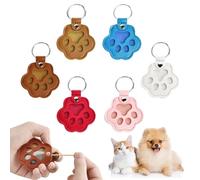 lomdung 6 Piezas Llavero Pelo Perro, Llavero Huella de Mascota, Llaveros de Recuerdo de Pelo de Mascotas, Bolsa de Almacenamiento de Pelos de Mascotas, para Recuerdos y Decoración de Bolsas