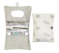 lomdung Borsa per Pannolini, Portapannolini e Salviette da Borsa Personalizzato, Porta Pannolini da Appendere con Bottoni, Spazio di archiviazione multifunzionale, per Nuoto, Campeggio e Viaggi