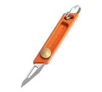 lomdung Mini Cutter, Cuchillo Retráctil Universal, Navaja de Seguridad Minicortador, para Cortar Papel de Oficina Express Papelería Artesanía(Naranja)