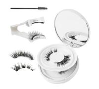 lomdung Pestañas Magneticas, Pestañas Postizas Naturales, Magnetic Lashes Reutilizable con Rizador de Pestaña, Incluye Cepillo y Espejo, No Se Necesita Pegamento, Fácil de Poner y Quitar