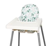 Lomgwumy - Cojín para Trona IKEA, Cojín Antilop, Almohadilla Trona para IKEA Antilop, Algodón Antideslizante, Suave, Pequeño, Botánico (Hoja Verde)