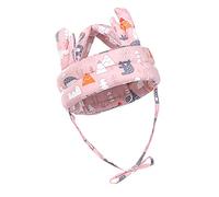 Lomgwumy Gorro de seguridad para bebé, casco suave y cómodo para bebés que gatean, diseño ajustable, adecuado para que los bebés aprendan a caminar, caminar y correr (patrón de animales verdes)