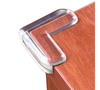 LOMILY Protectores de esquina transparentes (paquete de 12), protectores de esquina de mesa, parachoques de seguridad de borde transparente, gel adhesivo de alta resistencia, protector de esquina para