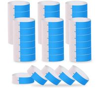 LOMIMOS 700 pulseras de papel, impermeables pulseras de identificación, impermeable, pulsera azul de fiesta para festival de música entrada eventos clubes concierto