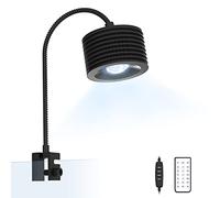 Lominie Iluminación del acuario, Espectro completo 20W LED iluminación del acuario, Clip En Agua Dulce Plantado Luz Cisne Ajustable Cuello De Cisne Para Agua Sal Coral Piscina Nano Refugio Tanque Luz