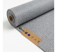 LOMIQ Fieltro ULTRAFLEX 100x200 cm, Gris Claro, Tejido Por Metro, 300 g/m², Tela De Tapicería Insonorizante Flexible, Fieltro Artesanal Superflex Para El Coche, Muebles, Bricolaje, Bolsos, Home Cinema