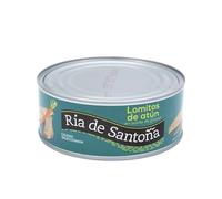 Lomitos de atún claro en aceite de girasol 900 g. Ría de Santoña - Auténtico sabor artesanal de Revilla de Camargo, atún capturado sosteniblemente en el océano Pacífico. (PACK 5)