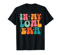 LOML Love of My Life Era Groovy Retro Esposa Novia Corazones Camiseta