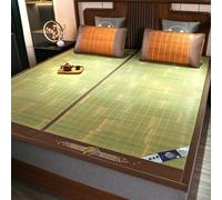 LOMNCHSG Esterilla de ratán para la Cama, Estera de Dormir Seda Hielo Verano bambú Que refresca el 150x195cm Multicolor 180x200cm