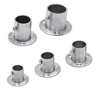 LOMNCHSG Soportes para Barras de Cortinas, Pack of 2 Stainless Steel Pole and Pipe Flange Bracket For Closet Rod and Shower Curtain 16-32mm(32mm)
