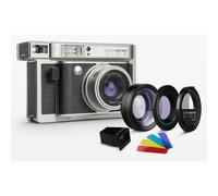 Lomography Lomo'Instant Wide Camera & Lentes Monte Carlo Cuero Negro