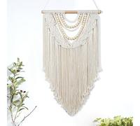 LOMOHOO Tapiz de macramé, 42 x 76 cm, decoración de pared hecha a mano, tapices bohemios, para salón, dormitorio, balcón