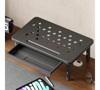 lomonmen Elevador Monitor de Metal,Soporte Monitor Escritorio con Cajón,3 Alturas Ergonómicas Ajustables Elevador Pantalla Ordenador para Monitores,Ordenador Portátil,Impresora,Capacidad hasta 20 kg