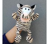 LOMTRATS Marionetas de mano de animales para niños, incluye lobo, tigre, león, mono con patas, perfectas para contar historias, enseñanza, preescolar, regalos de cumpleaños (boca abierta móvil)