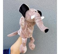 LOMTRATS Marionetas de mano de animales para niños, incluye lobo, tigre, león, mono con patas, perfectas para contar historias, enseñanza, preescolar, regalos de cumpleaños (boca abierta móvil)