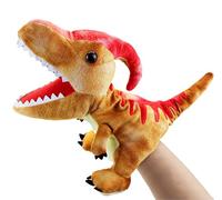 LOMTRATS Marionetas de Mano de Dinosaurios para niños,Incluye Triceratops y Tyrannosaurus Rex con Bocas Abiertas móviles, Contar Historias,Regalos de cumpleaños