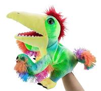 LOMTRATS Marionetas de Mano de Dinosaurios para niños,Incluye Triceratops y Tyrannosaurus Rex con Bocas Abiertas móviles, Contar Historias,Regalos de cumpleaños
