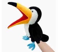 LOMTRATS Marionetas de Mano de pájaros para niños,Incluye Loros, Pavos Reales, etc. con Bocas Abiertas móviles, Contar Cuentos,Regalos de cumpleaños