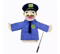 LOMTRATS Marionetas de Mano de Teatro para niños,Incluye Maestro,policía,Pirata,Detective,etc.con Bocas Abiertas móviles, Contar Historias,enseñar,Regalos de Festivales,1 PCS