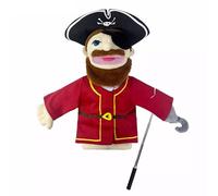 LOMTRATS Marionetas de Mano de Teatro para niños,Incluye Maestro,policía,Pirata,Detective,etc.con Bocas Abiertas móviles, Contar Historias,enseñar,Regalos de Festivales,1 PCS