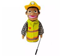 LOMTRATS Marionetas de Mano de Teatro para niños,Incluye Maestro,policía,Pirata,Detective,etc.con Bocas Abiertas móviles, Contar Historias,enseñar,Regalos de Festivales,1 PCS