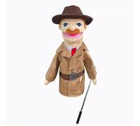 LOMTRATS Marionetas de Mano de Teatro para niños,Incluye Maestro,policía,Pirata,Detective,etc.con Bocas Abiertas móviles, Contar Historias,enseñar,Regalos de Festivales,1 PCS